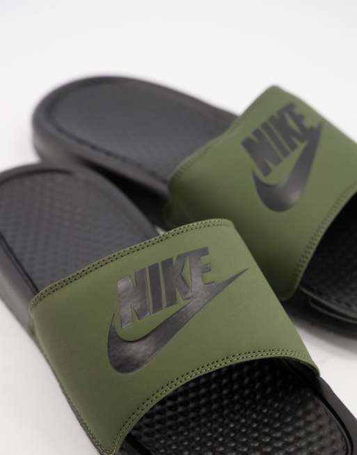 Olive green hotsell nike sandals