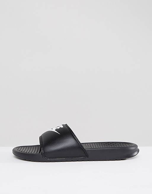 Benassi JDI Slide Black 343880-090 Sandals Flip Flops Just Do It