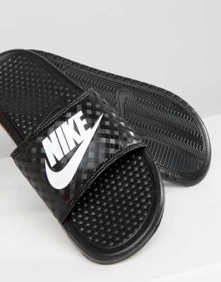 nike black sliders