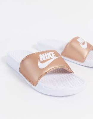 nike bianche e oro