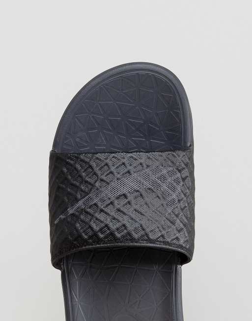 Nike Benassi Sliders In Black 705474 091 ASOS