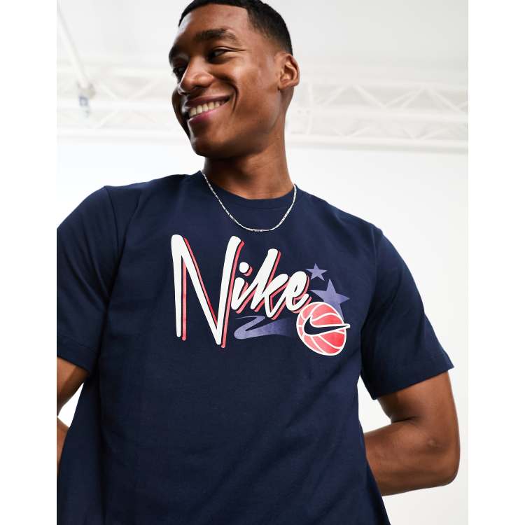 Nike Best Of The Best Hoops T shirt in navy