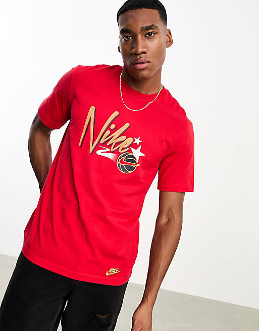 Nike Best Of The Best Hoops t-shirt in red | ASOS