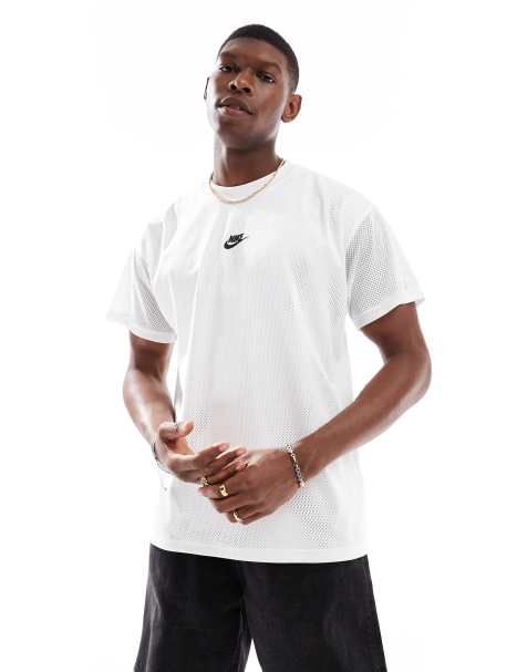 Nike – Biały siateczkowy T-shirt - view 1