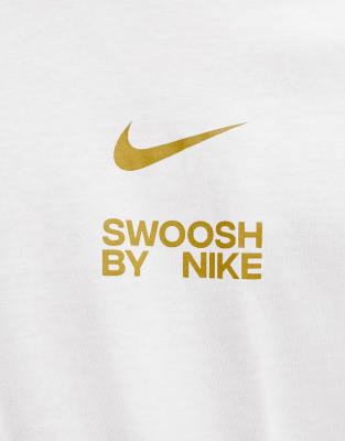 Nike Big Swoosh t-shirt in white ASOS