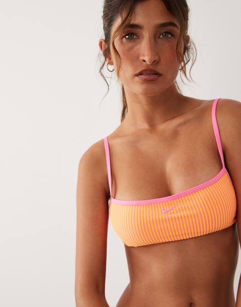Nike - Bikinitopje met vierkante hals in roze - view 1