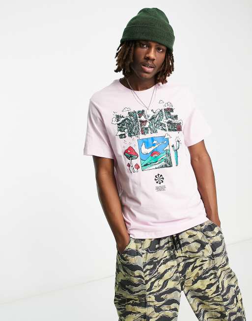 Nike Biosphere T-shirt in pink foam | ASOS