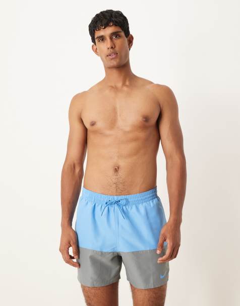 Nike - Blå 5-tommer-badeshorts i volley-stil - view 1