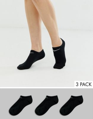 Nike black 3 pack trainer socks | ASOS