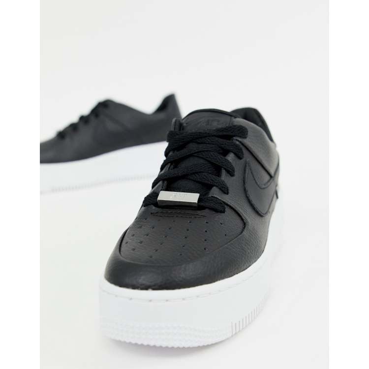 Air force 1 sage black hot sale and white