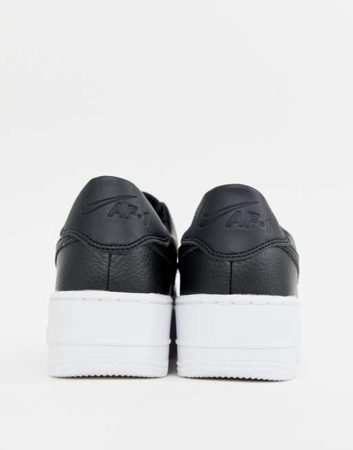 Nike black air cheap force 1 sage trainers