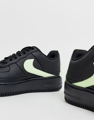 nike air force jester black and green