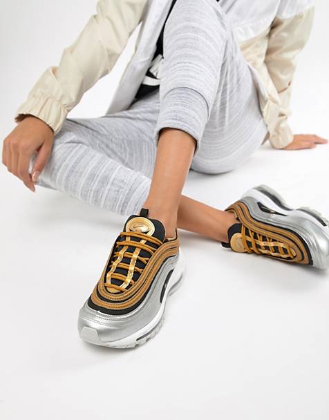Nike Black And Gold Metallic Air Max 97 Trainers