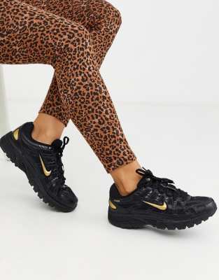 Nike black and gold P-6000 sneakers | ASOS