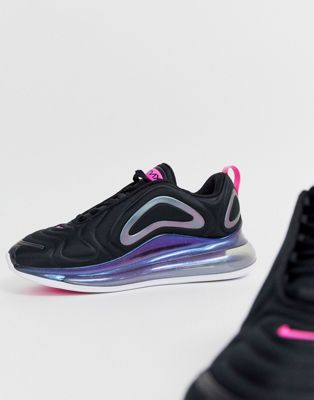 nike black and pink air max 720 sneakers