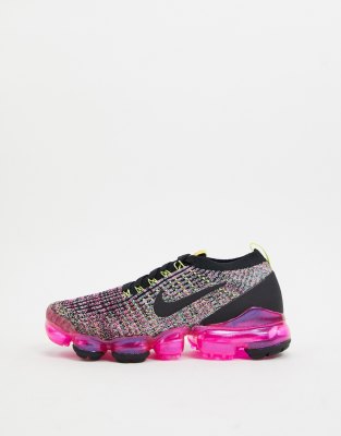 black and pink flyknit vapormax