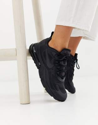 nike black react trainers