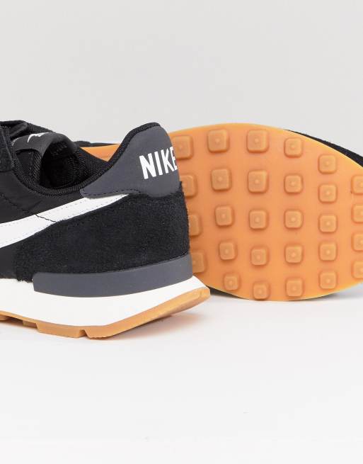 Nike internationalist nylon sneakers 2025 in black and white