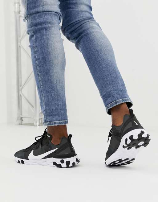 Nike element react store 55 black white