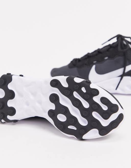 Nike Black And White React Element 55 Trainers Asos