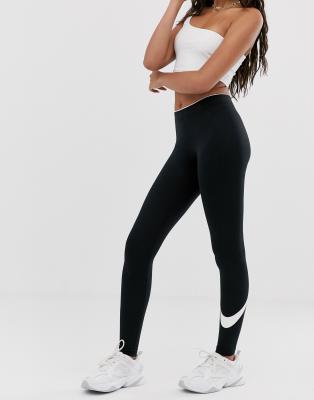 nike club leggings with swoosh logo