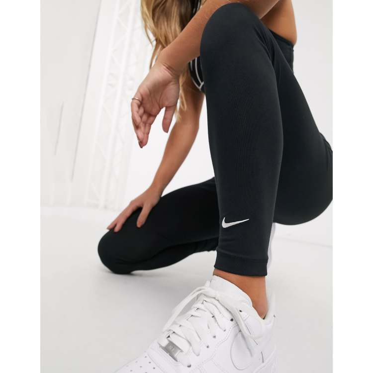 Nike black club swoosh leggings