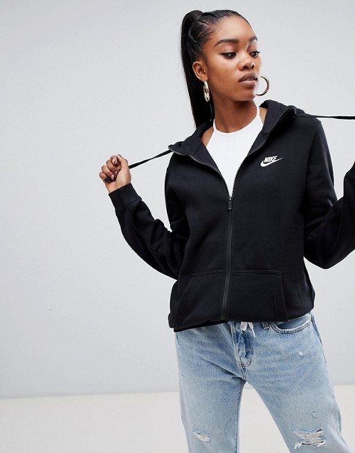 Nike black club pullover hoodie