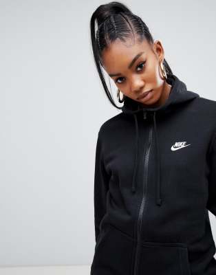 nike club sweatshirt black