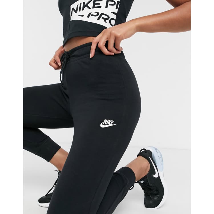 NIKE Sportswear Essential Womens Slim Jogger Sweatpants - BLACK