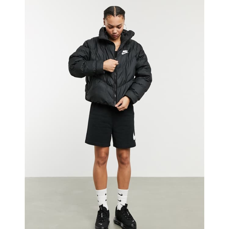 black nike bubble coat womens