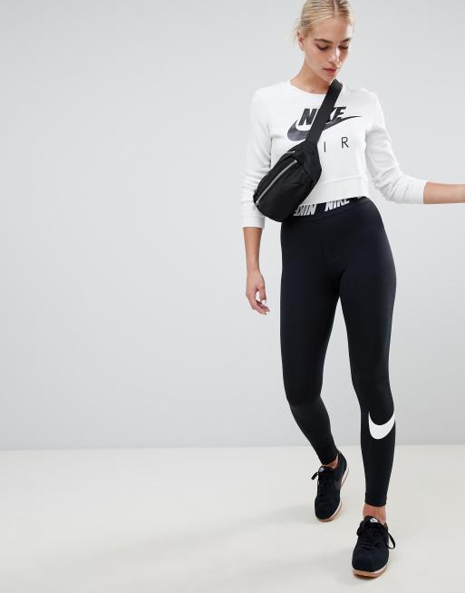 Nike best sale waistband leggings