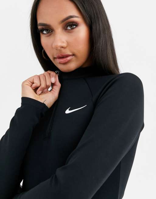 Nike black long sleeve mini Dress | ASOS