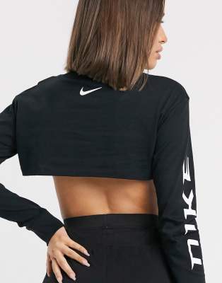 long sleeve crop top 