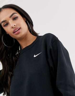 oversized black nike hoodie