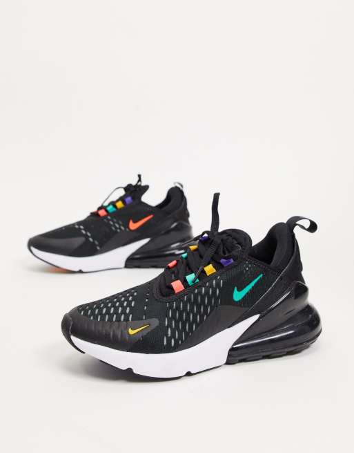 Nike Black Red And Gold Air Max 270 Sneakers Asos