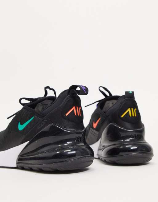 Nike Black Red And Gold Air Max 270 Sneakers Asos