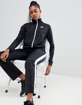 Nike Black Side Stripe Tracksuit Co-Ord 