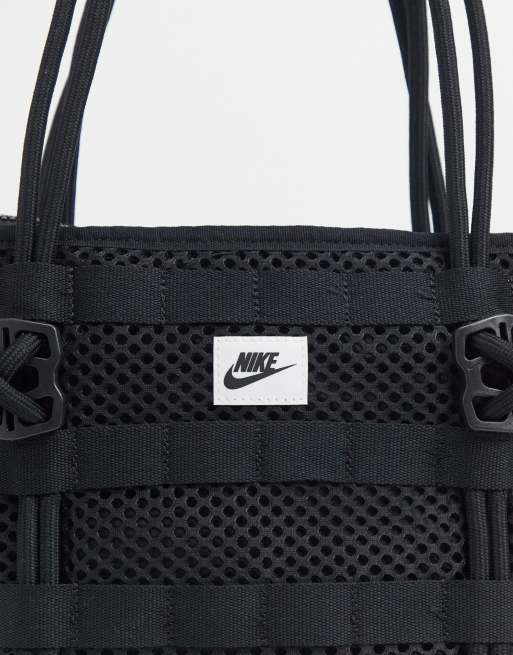 Nike black structured premium tote bag