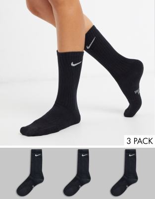 black crew socks nike