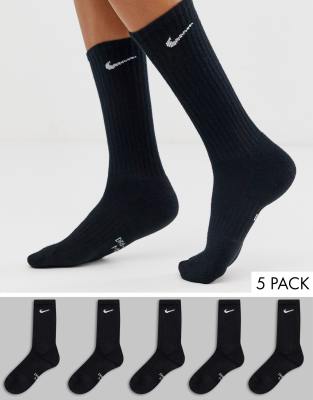 nike black crew socks 6 pack