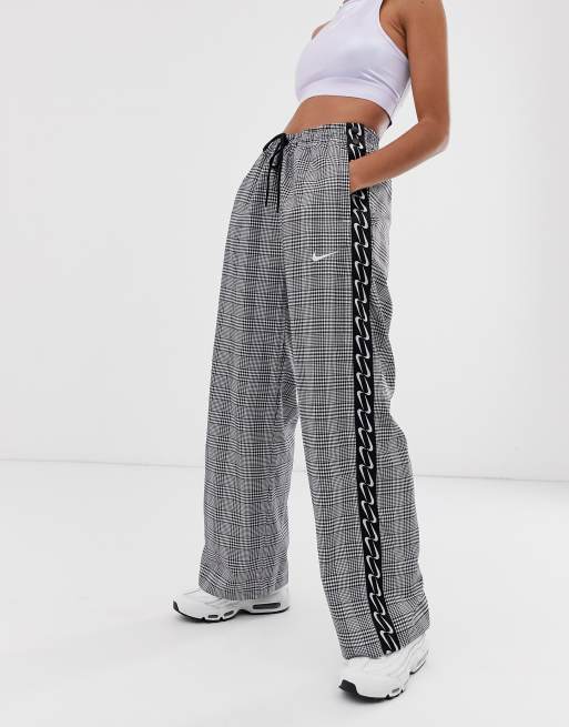 Nike Black And White Popper Track Pants, ASOS