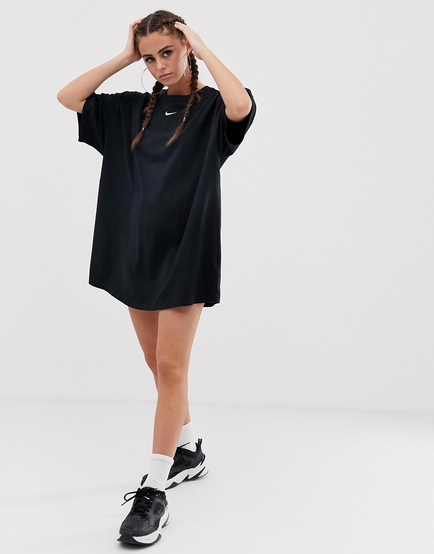 Nike Black - Vestito T-shirt-Nero