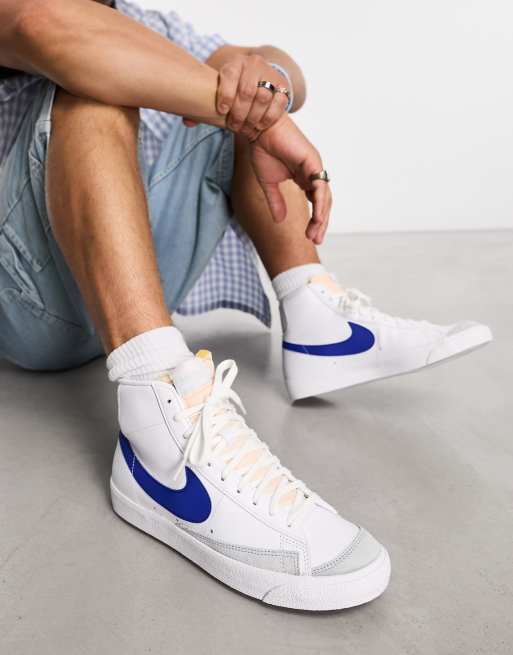 Nike blazers shop blue and white