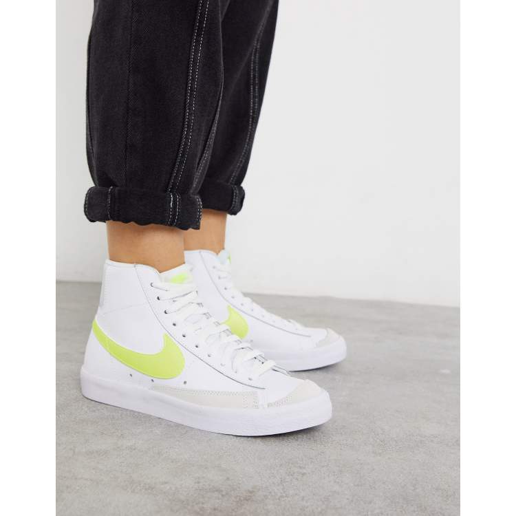 Nike blazer neon green sales
