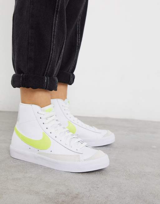 Nike Blazer 77 sneakers in white and yellow