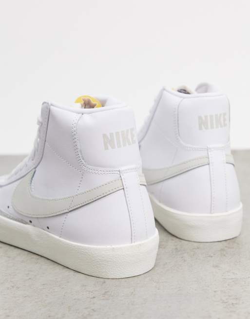 Nike Blazer 77 trainers in white and beige