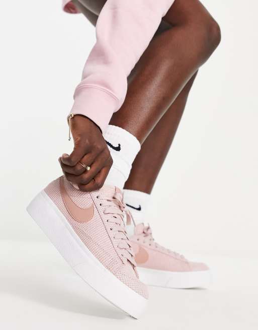 Nike on sale plateforme rose