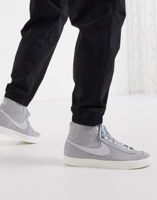 nike blazer suede gris