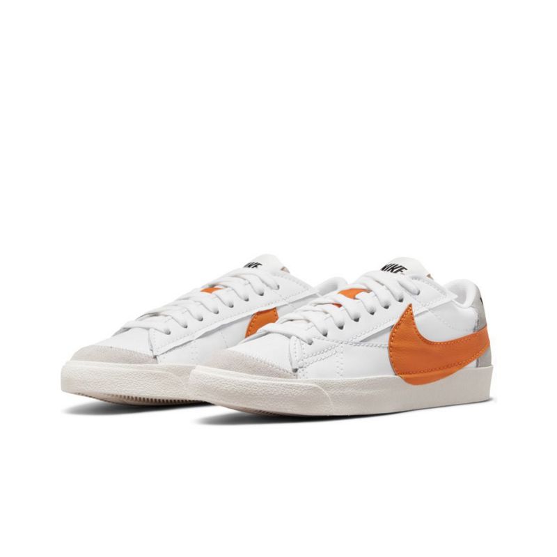 Uomo 5sI73 Nike - Blazer Low '77 Jumbo - Sneakers bianche e arancioni
