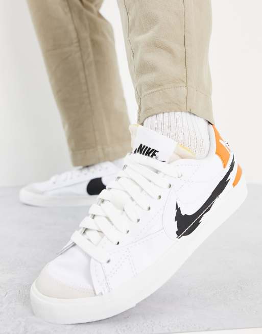 Nike - Blazer Low '77 Jumbo - Sneakers i hvid med sort Swoosh